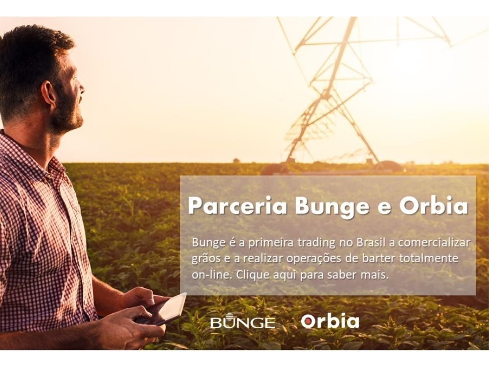 Bunge fecha parceria inédita com Orbia para negociação digital de grãos