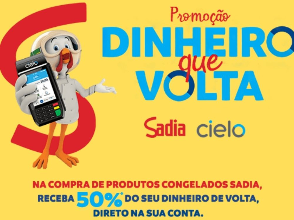 Sadia e Cielo criam promoção com 50% de cashback