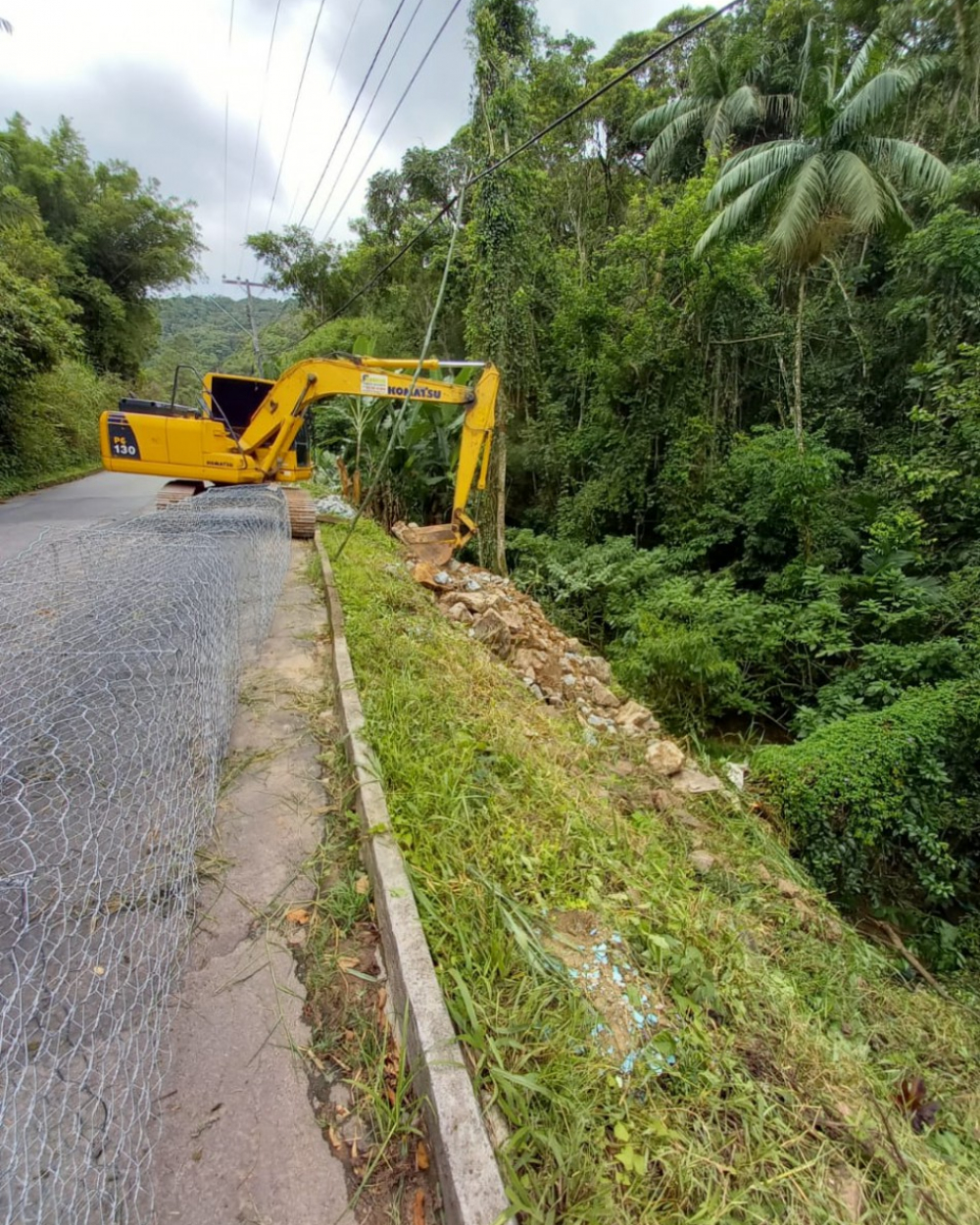 Prefeitura inicia obra de contenção na Rua Ruy Barbosa no bairro Progresso