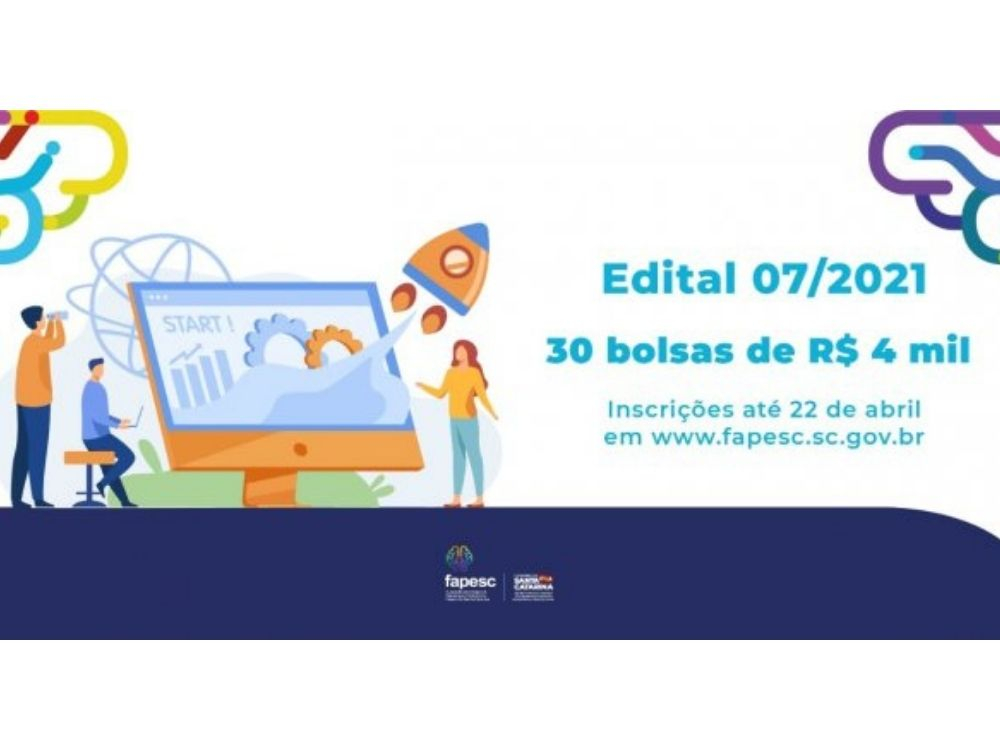 Fapesc abre inscrições para 30 bolsas de R$ 4 mil para gestão de projetos