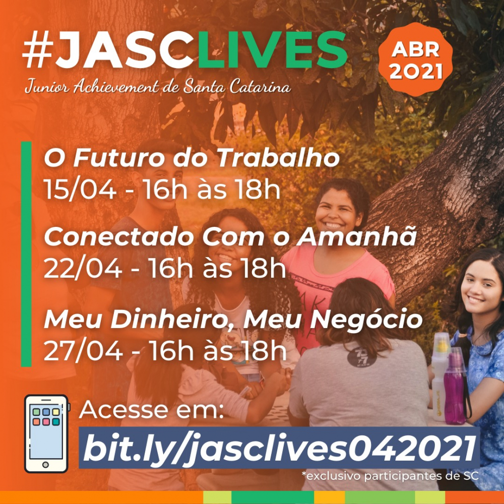 Junior Achievement SC oferece aulas on-line de empreendedorismo para jovens