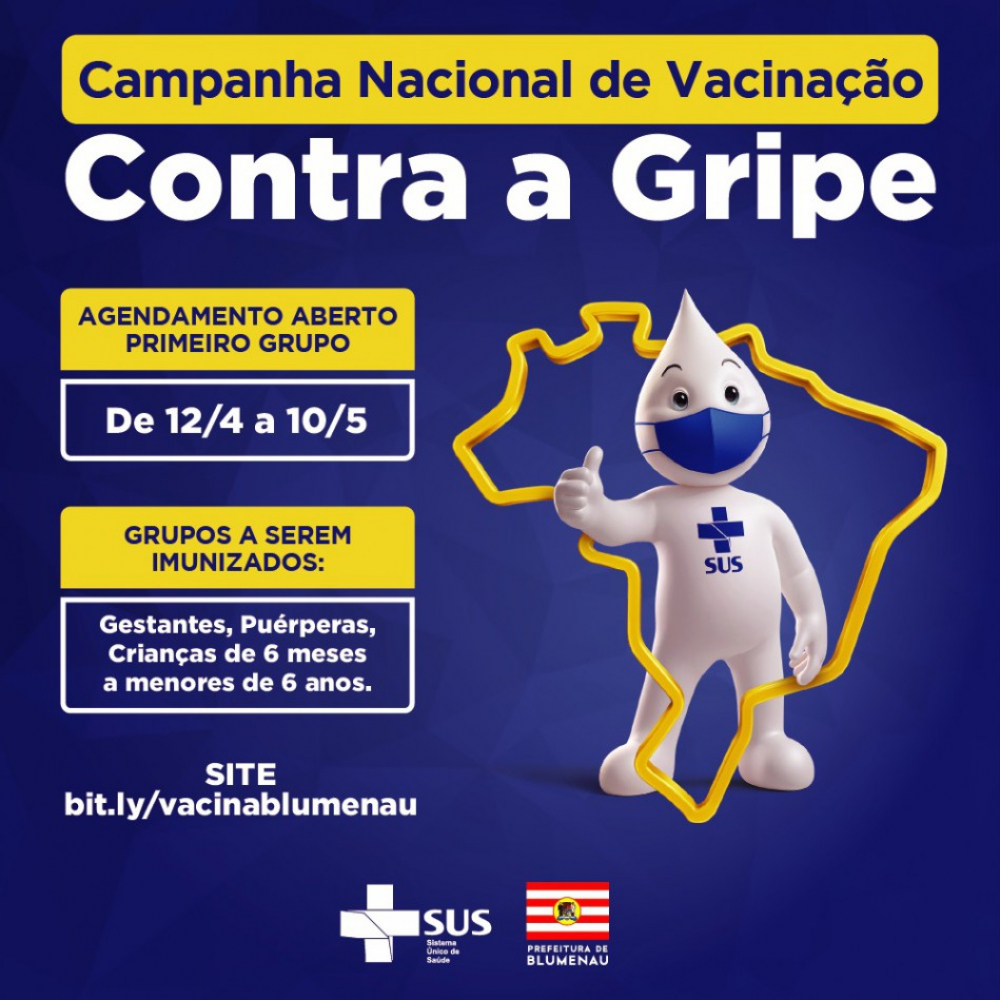 Prefeitura disponibiliza novas vagas para agendamento da vacina contra a gripe