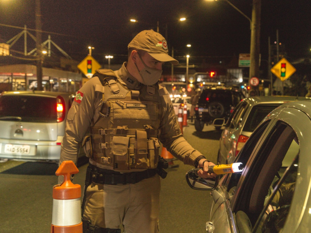 Polícia Militar realizou a operação Blumenau Segura nesta segunda-feira 