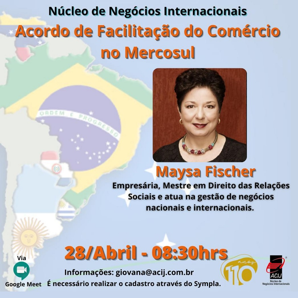 Evento gratuito online analisa acordo de facilitação do comércio no Mercosul