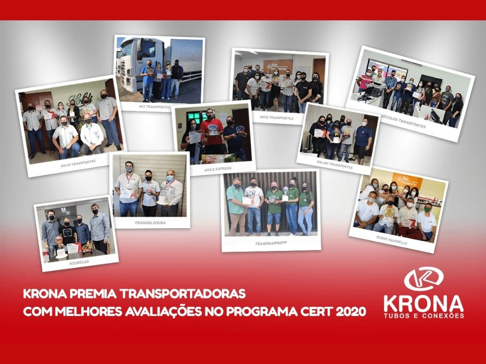 Krona premia transportadoras no programa CERT 2020