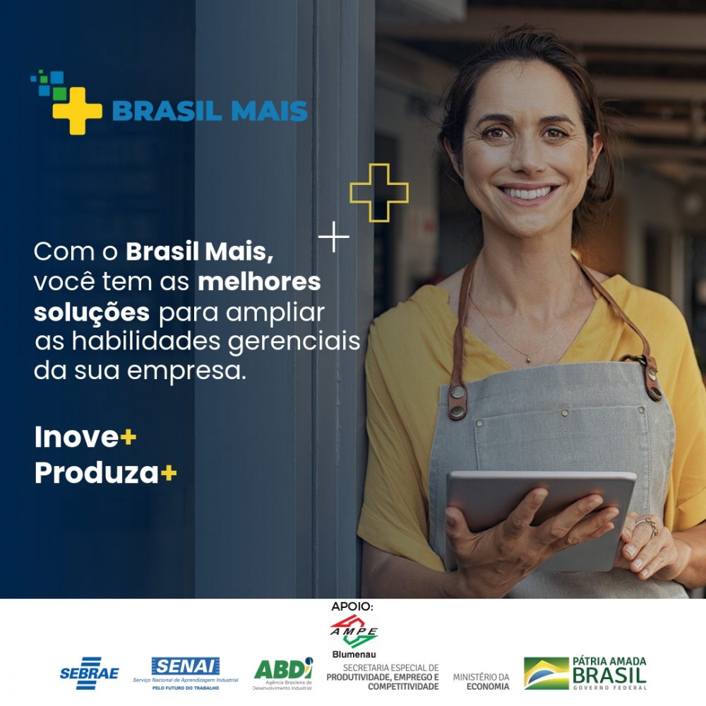 Ampe Blumenau firma parceria com o Programa Brasil Mais