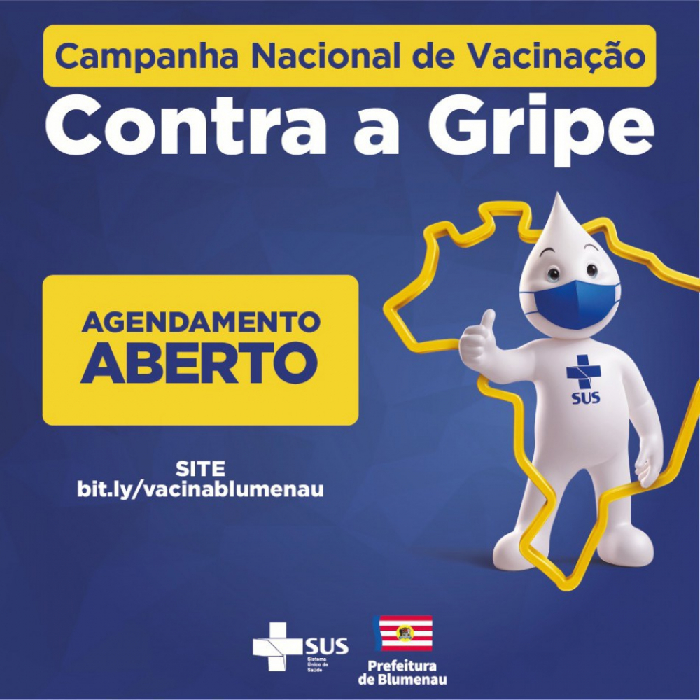 Prefeitura disponibiliza novas vagas para agendamento da vacina contra a gripe