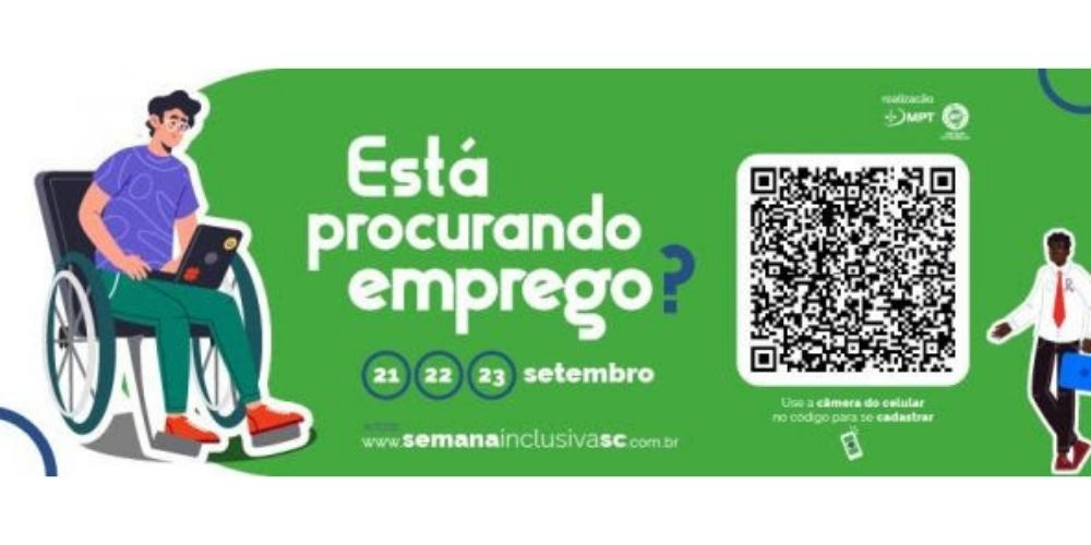 Semana Inclusiva 2021 chega na 7ª edição com mais de 19 mil vagas em SC 