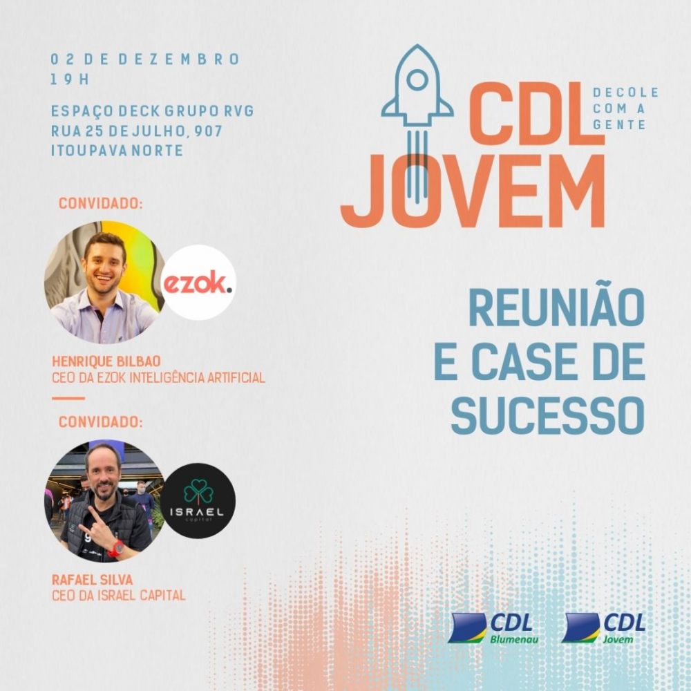 CDL Jovem realiza último encontro do ano, aberto ao público, com o tema inovação e tecnologia