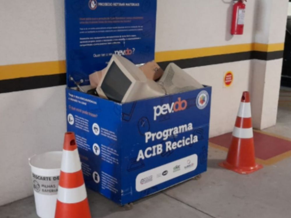 Acib Recicla arrecadou 1637 kg de resíduos eletrônicos em 2021