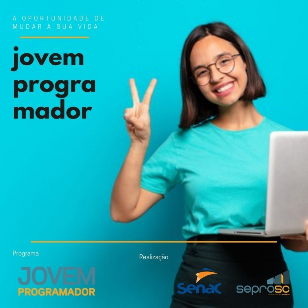 SEPROSC e SENAC lançam nova edição do Programa Jovem Programador 