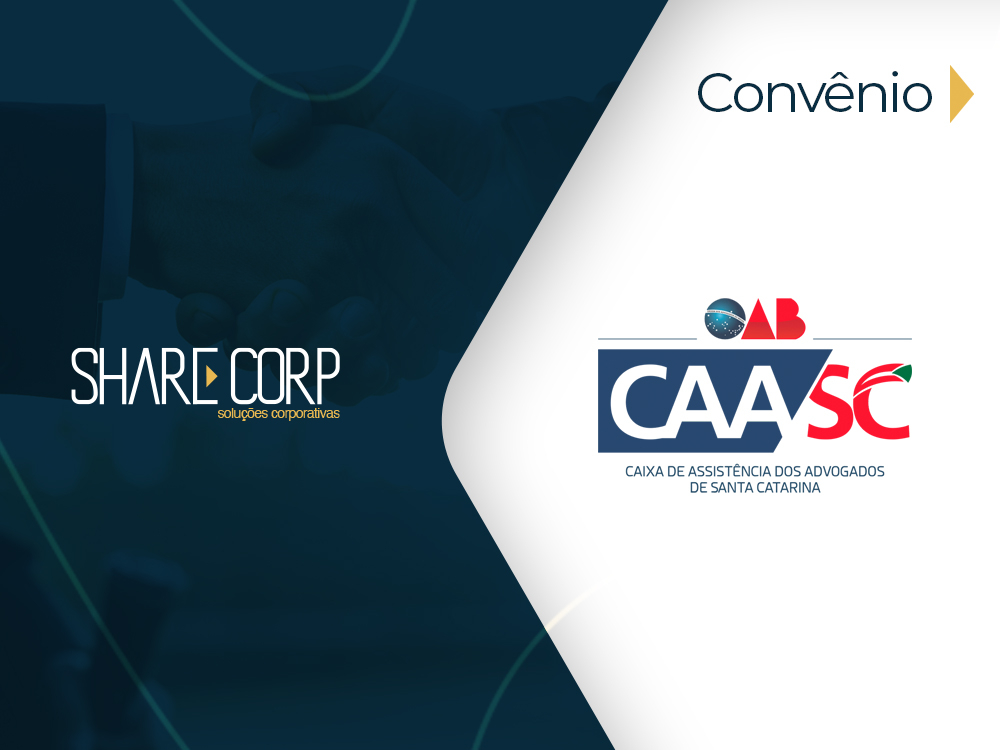 A OAB SC através da CAASC firma convênio com a SHARECORP