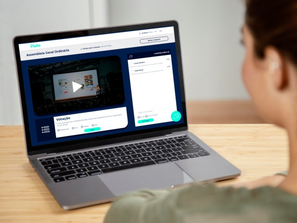 Unicred realiza assembleias de forma totalmente online com plataforma personalizada da Hallo Assembleias.online 