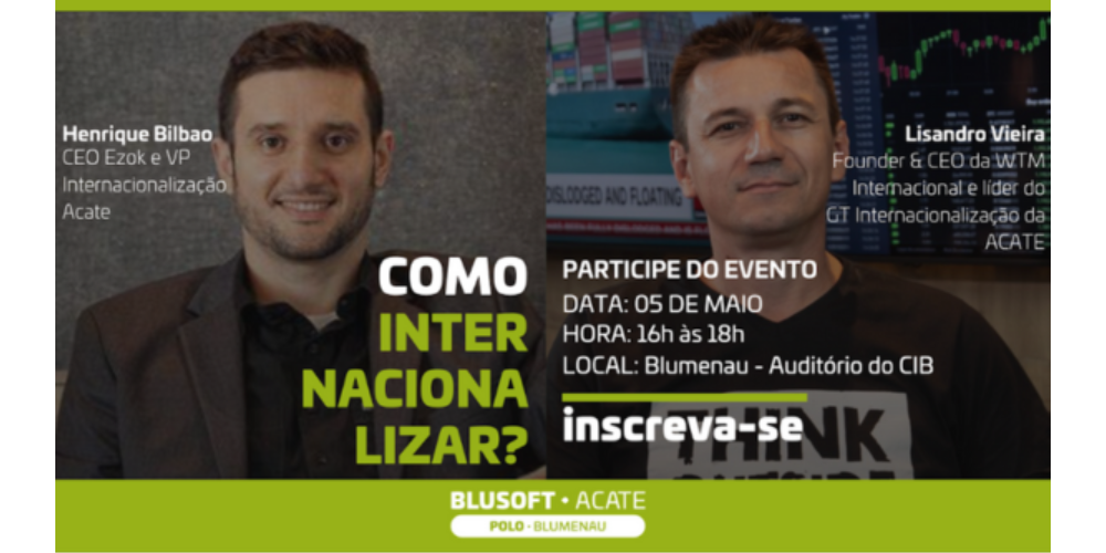 Blumenau será sede de evento sobre processo de internacionalização de empresas