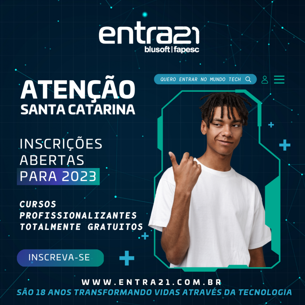 Programa Entra21 abre inscrições para edição 2023