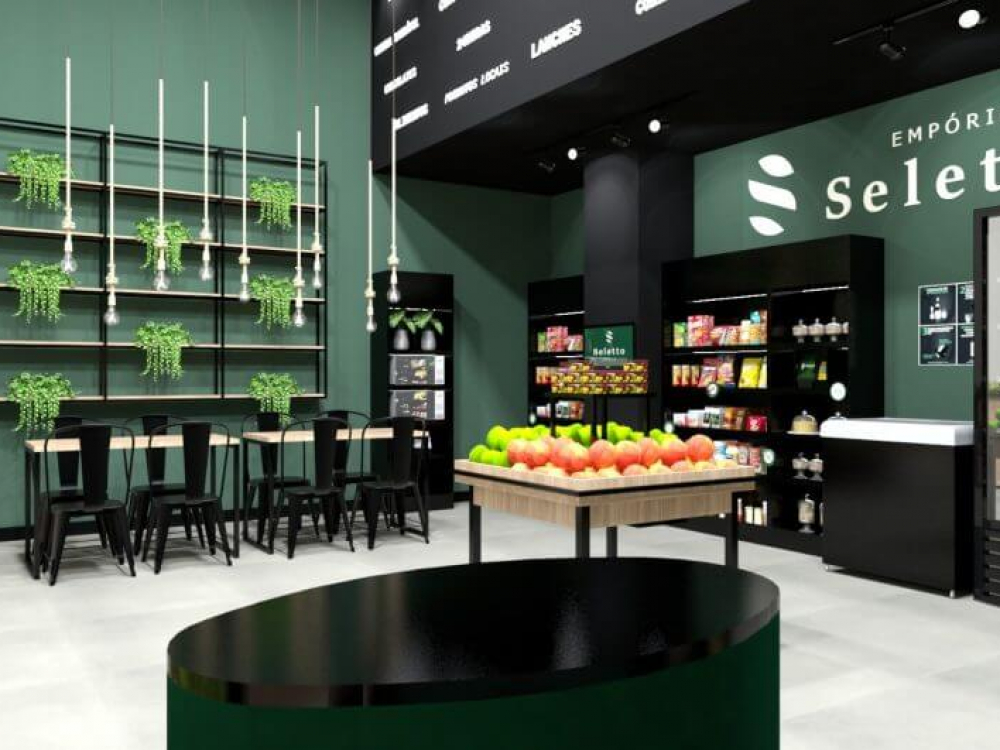 Empório Seletto abre loja de conveniência autônoma no Continente Shopping