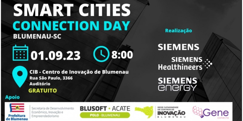 Smart Cities Connection Day é promovido em Blumenau nesta sexta, dia 1º de setembro