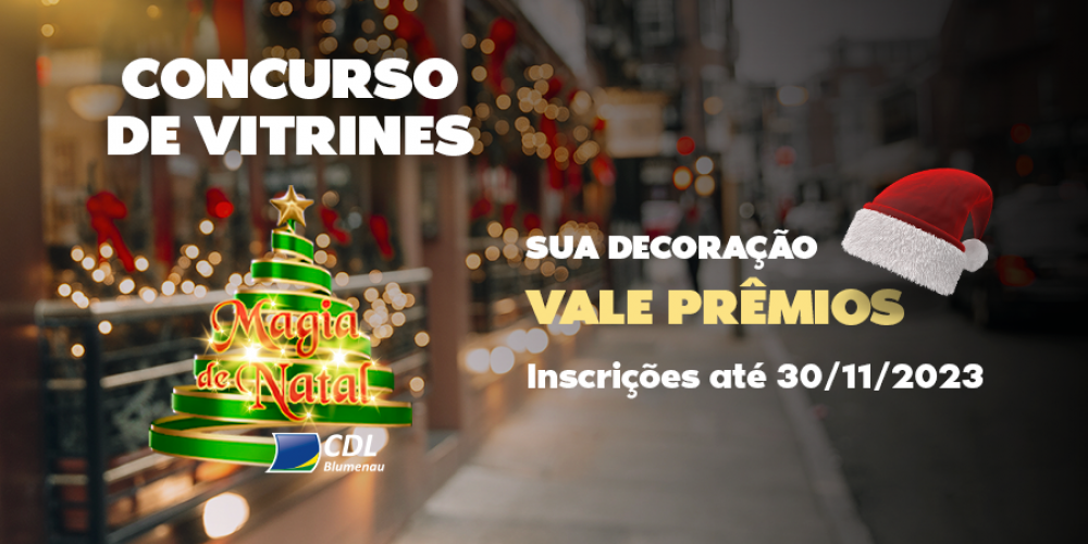 CDL Blumenau lança concurso de vitrines para o Natal com nova categoria