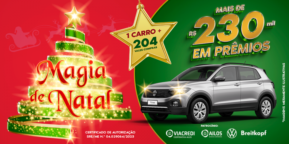 Primeiro sorteio da promoção Magia de Natal, da CDL Blumenau, ocorre neste sábado 