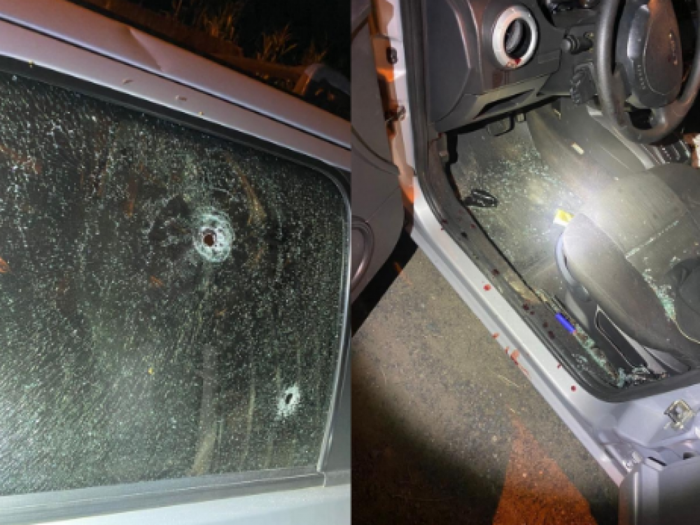 Homem é atingido por quatro tiros dentro do carro no bairro Salto Weissbach