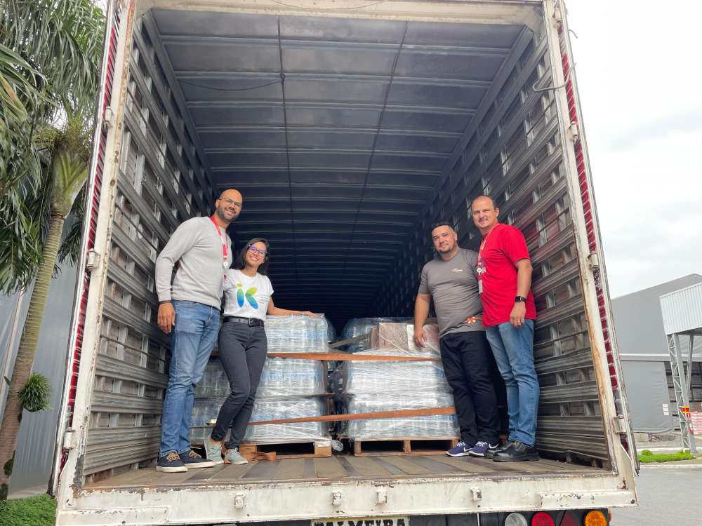 Instituto Krona e Grupo Krona enviam mais de 30 toneladas de doações ao Rio Grande do Sul