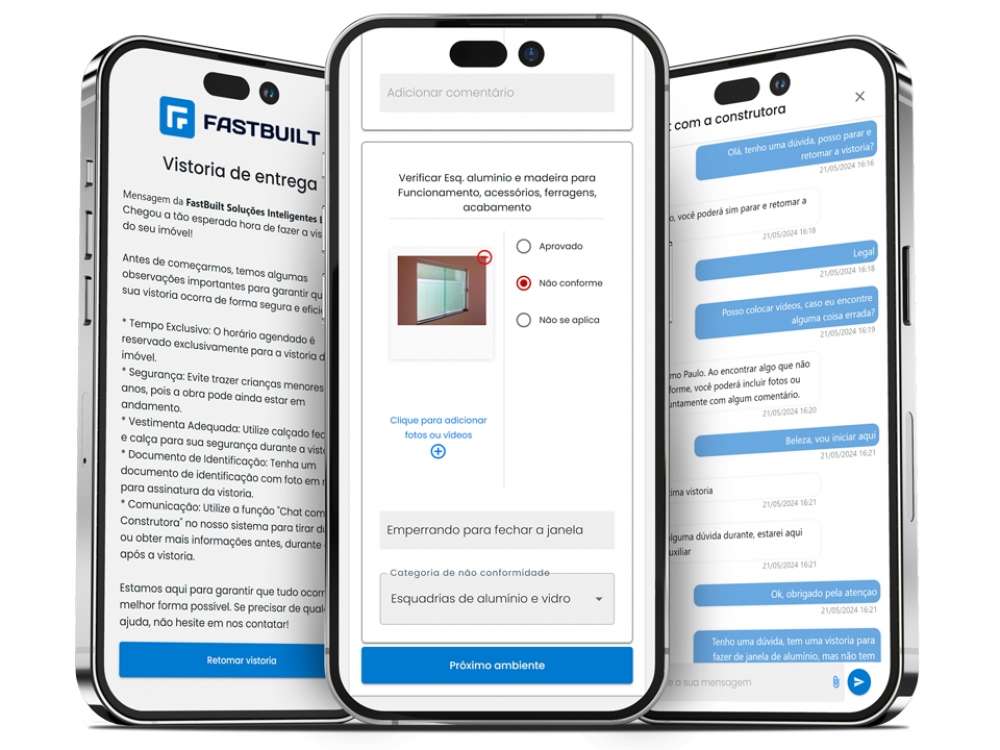 FastBuilt lança Auto Vistoria, funcionalidade que agiliza processo antes da entrega das chaves dos imóveis