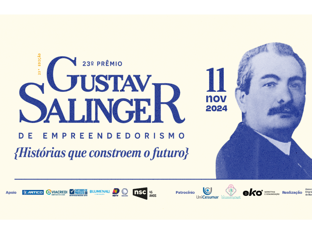 Inscrições para Prêmio Gustav Salinger de Empreendedorismo vão até 06/10