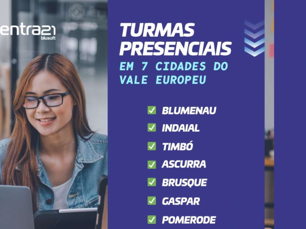 Programa Entra21 oferece 550 vagas presenciais em sete cidades da região