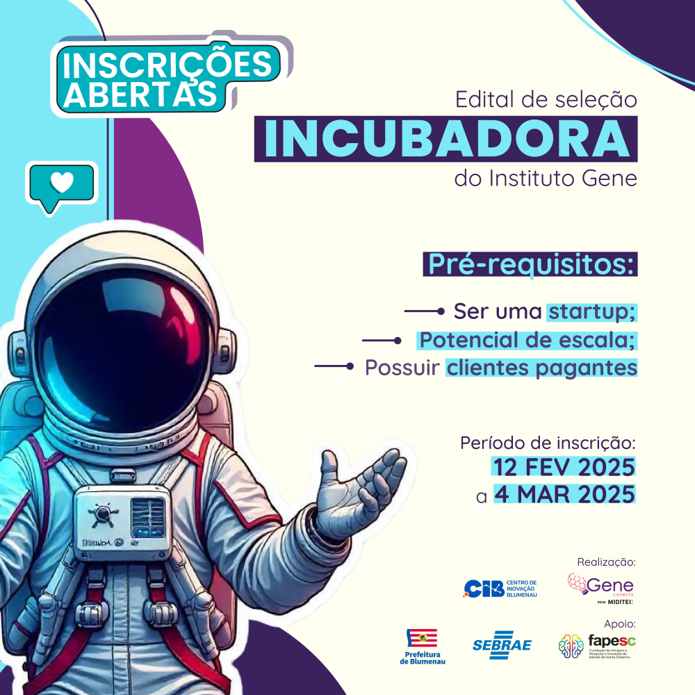 Instituto Gene seleciona startups para o Programa de Incubação