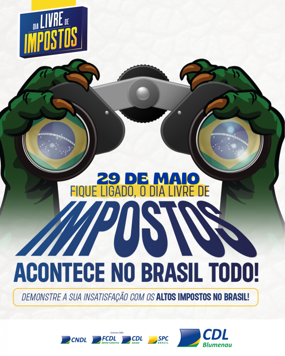 Blumenau se prepara para o Dia Livre de Impostos 2025