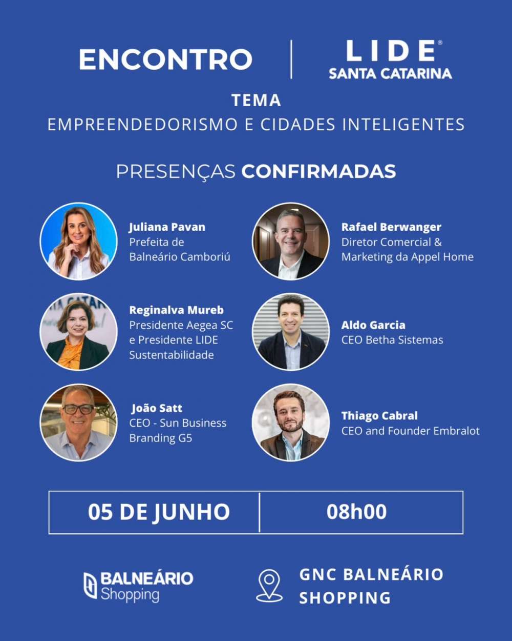 Balneário Camboriú sedia Encontro LIDE sobre Empreendedorismo e Cidades Inteligentes