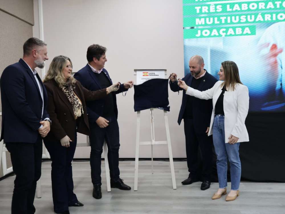 Fapesc e Unoesc inauguram laboratórios de pesquisa avançada em Videira e Joaçaba, estruturados com fomento de R$ 7,3 milhões do Governo do Estado