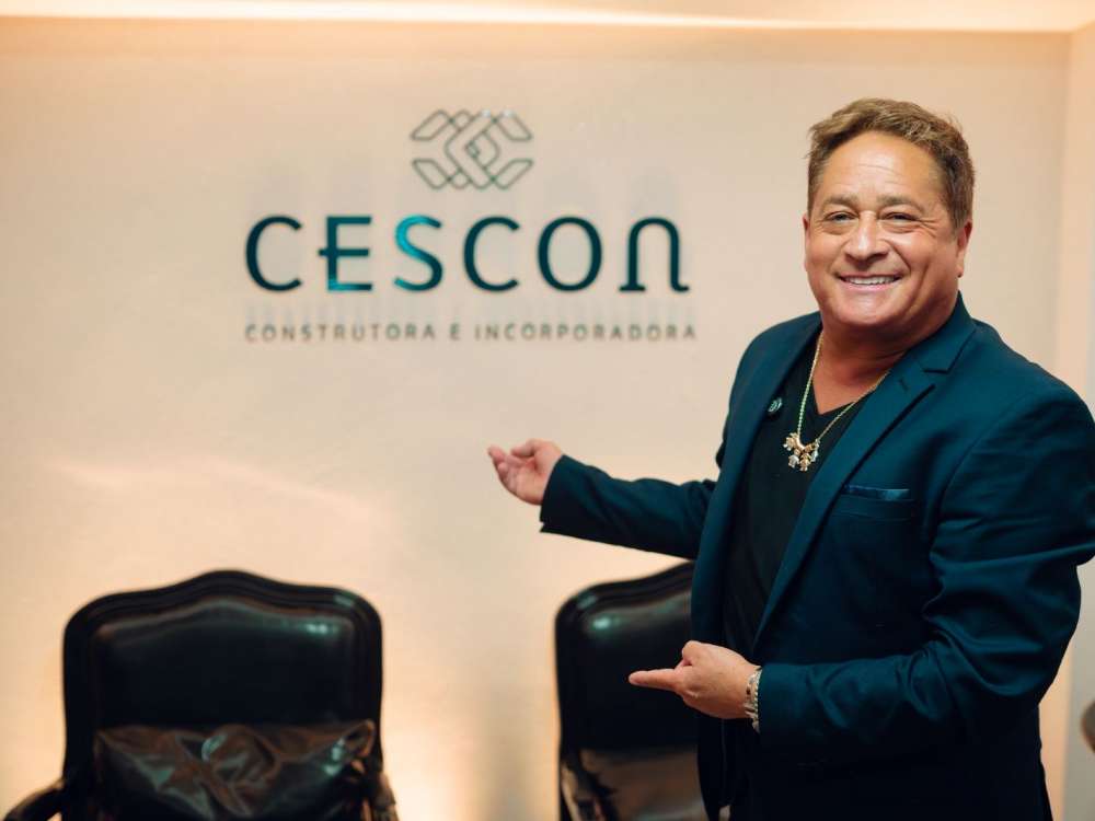 Cescon celebra expansão com apoio do cantor Leonardo