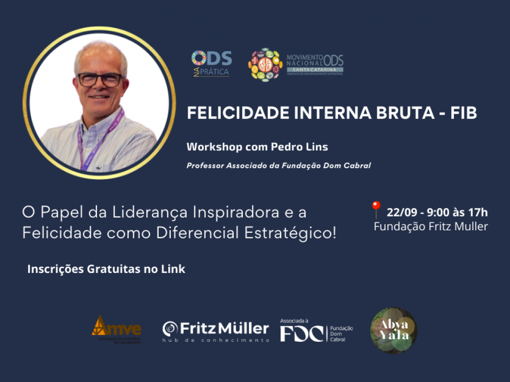 Blumenau recebe Professor Pedro Lins com workshop que aborda a felicidade como diferencial estratégico 