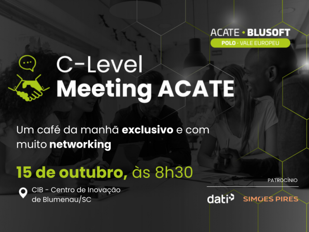 ACATE-BLUSOFT promove encontro de tomadores de decisão do setor de tecnologia do Vale Europeu