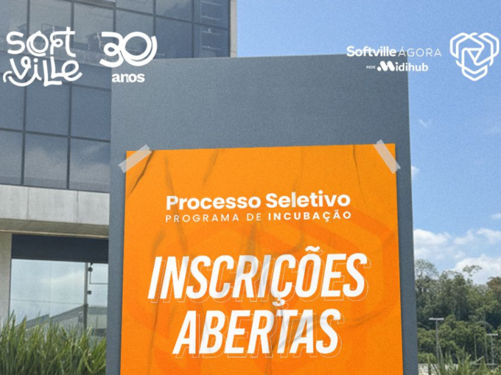 Incubadora SOFTVILLE ÁGORA tem processo seletivo aberto para startups de Joinville e região