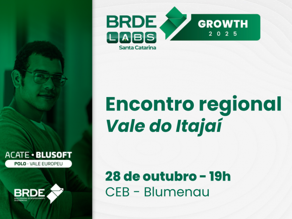 Evento em Blumenau promove fortalecimento de startups de todo o Vale do Itajaí