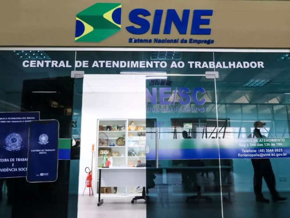 Santa Catarina tem 8.520 vagas de emprego disponíveis pelo Sine
