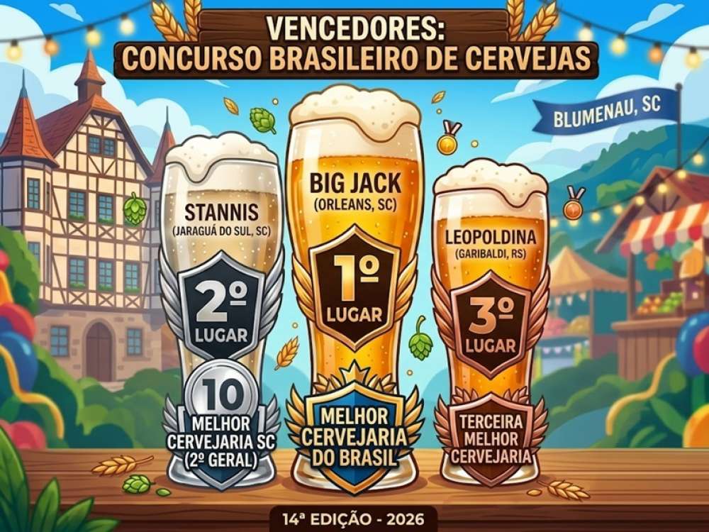 Big Jack, de Orleans, conquista título de melhor cervejaria do Brasil pelo segundo ano consecutivo