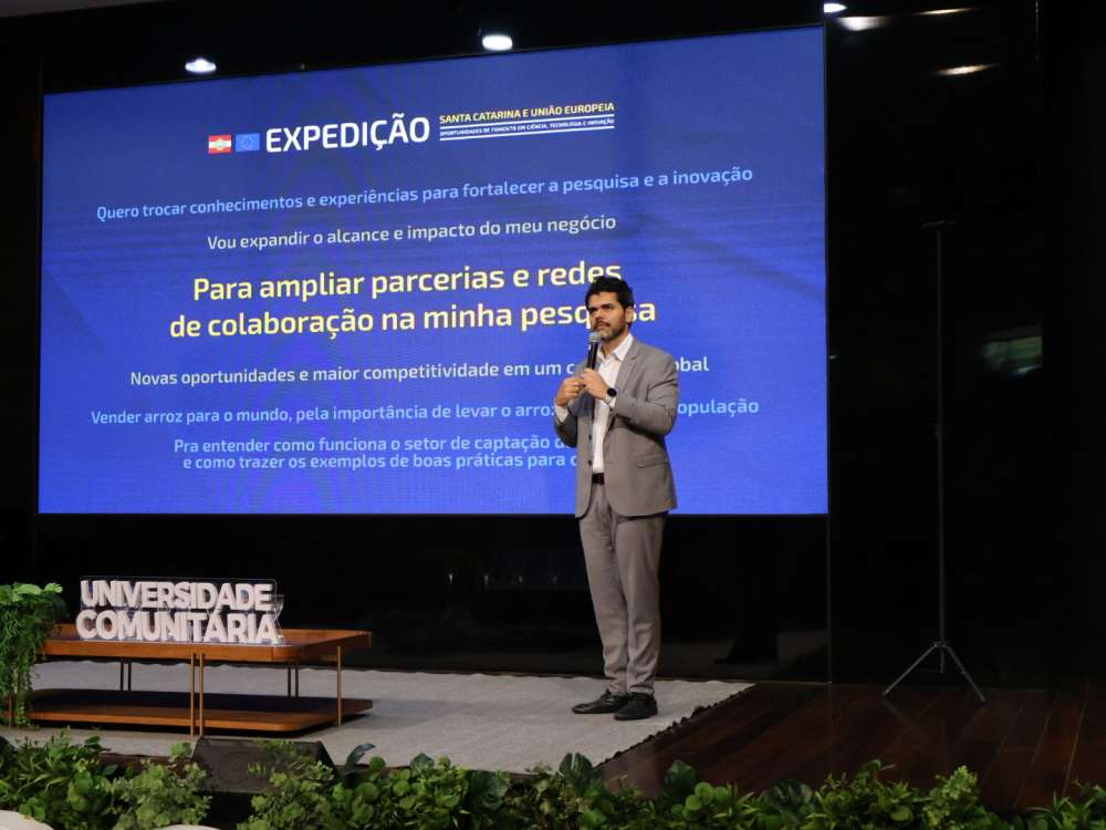 Expedição Santa Catarina e União Europeia chega a Chapecó e apresenta oportunidades internacionais de negócios e de fomento para pesquisa