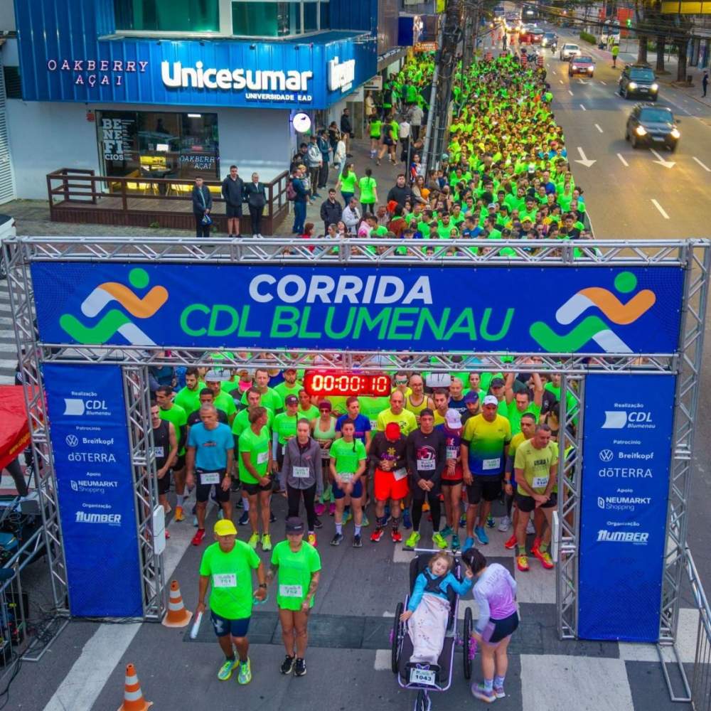 Último dia para garantir inscrição com desconto na Corrida CDL Blumenau