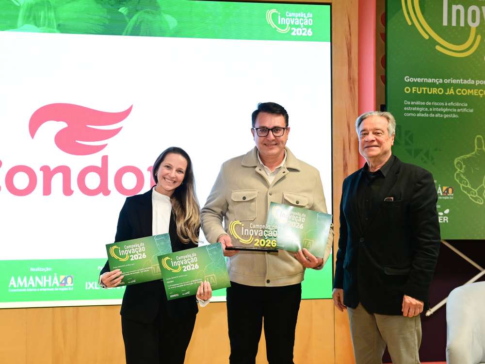 Condor dispara 44 posi��es e conquista o 9� lugar no Ranking Campe�s da Inova��o