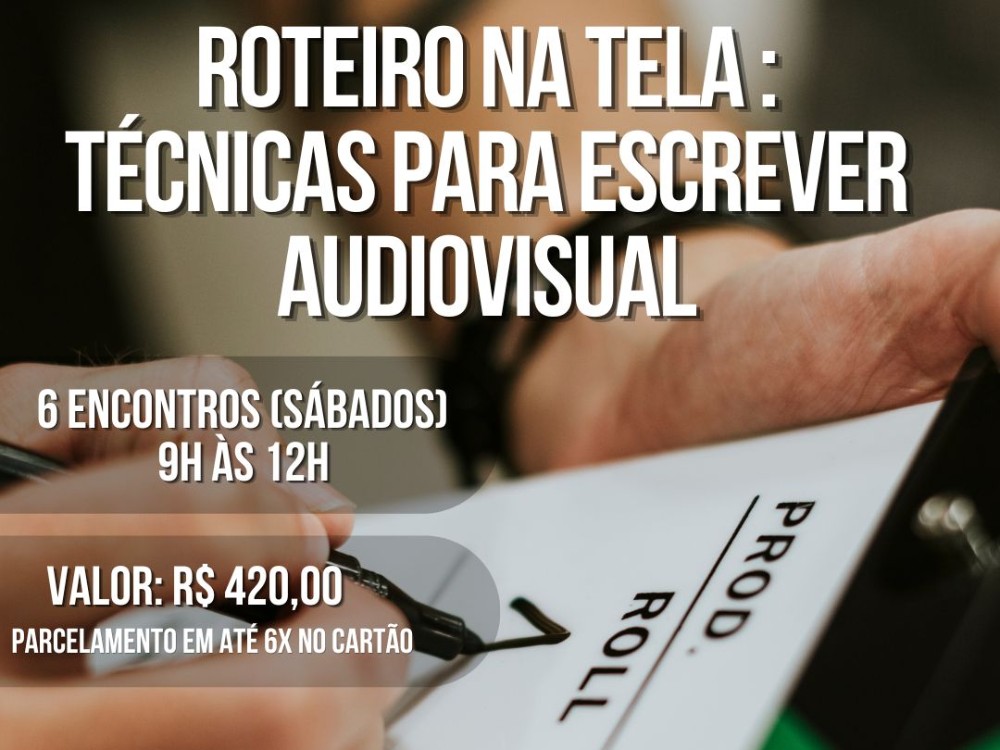 FURB abre inscri��es para curso de roteiro audiovisual em Blumenau
