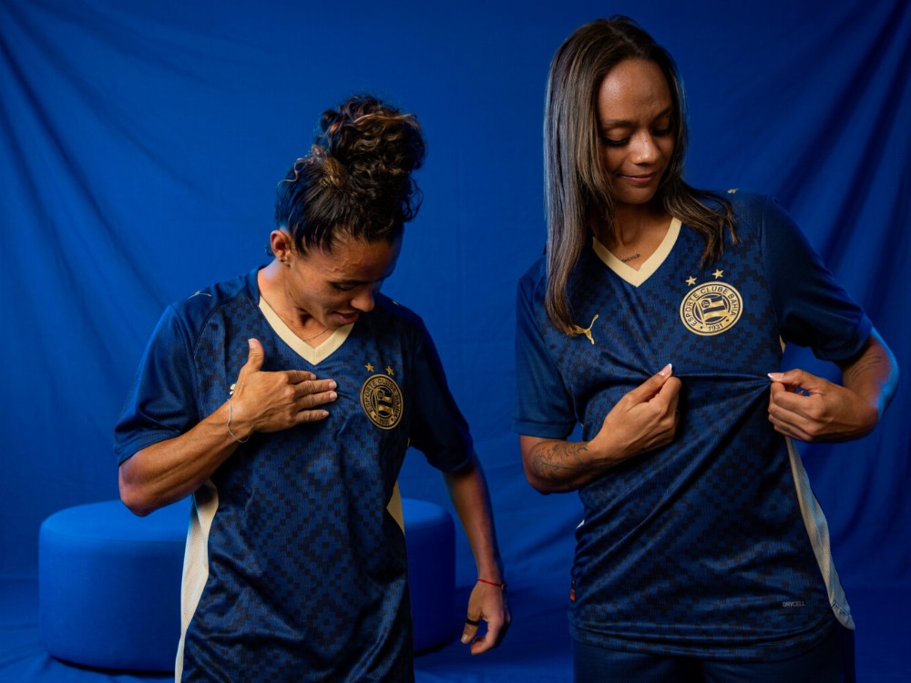 Bahia apresenta camisa nova camisa do terceiro uniforme com tecnologia têxtil desenvolvida em Joinville
